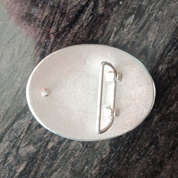 Oval Rhinestone Border Belt Buckle - Picture 2 of 2